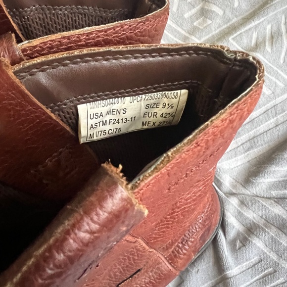 Men’s leather steel toe rounded toe boot main image 4